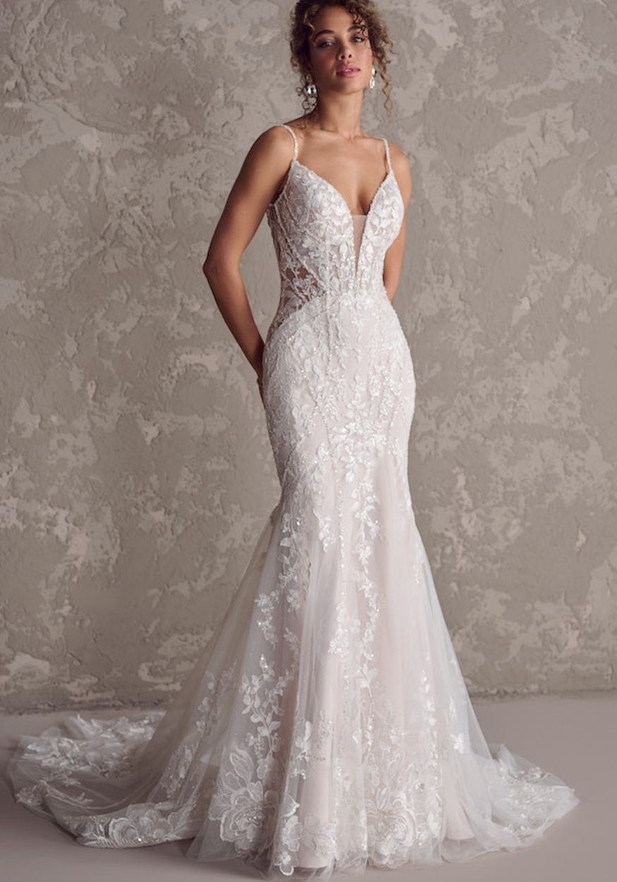 Mermaid Bridal Gown With Keyhole Back from K&B Bridals in Bel Air Maryland