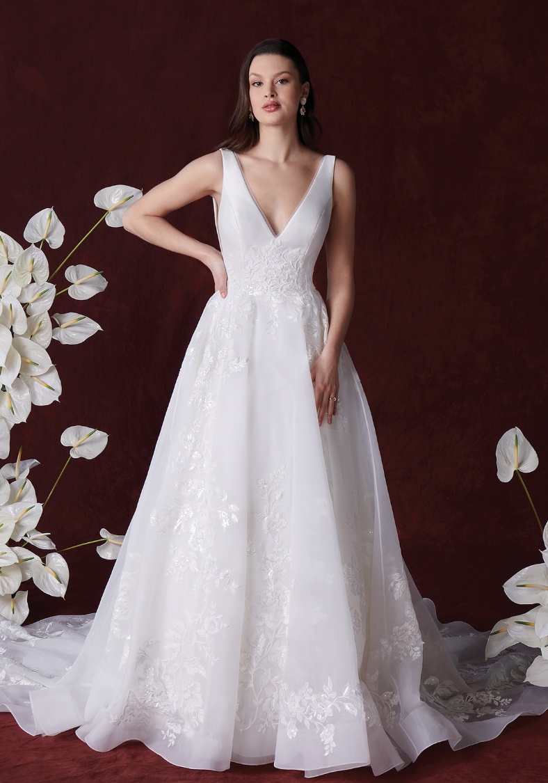A-Line Justin Alexander Wedding Dress With Mikado Bodice Hattie