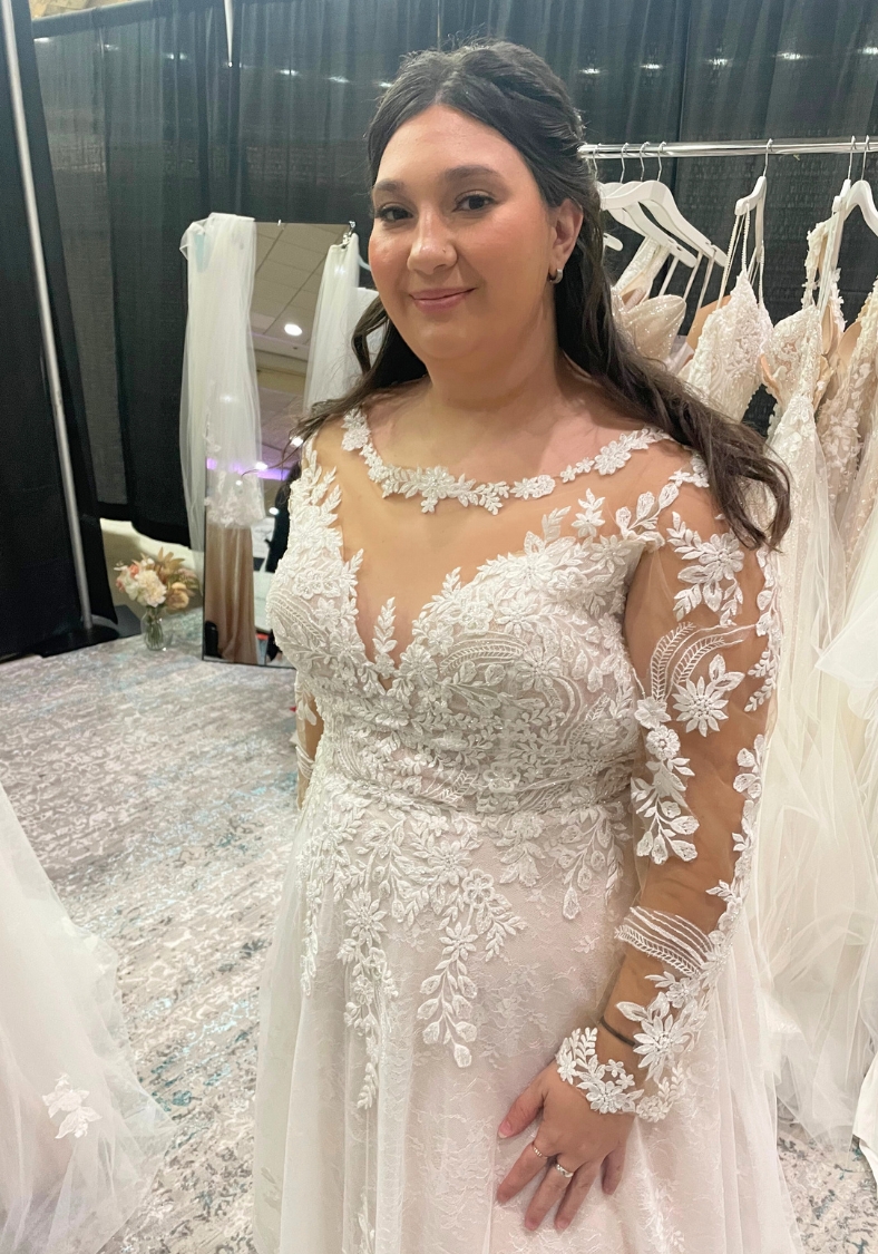 Fairytale Ballgown with Beaded Lace at K&B Bridals bridal shop in Hagerstown maryland