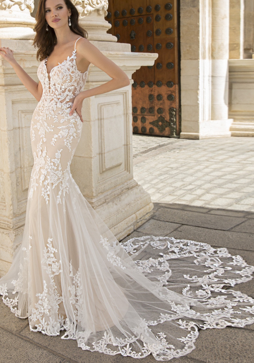 Ivory Lace Wedding Dress at K&B Bridals bridal shop takoma park maryland
