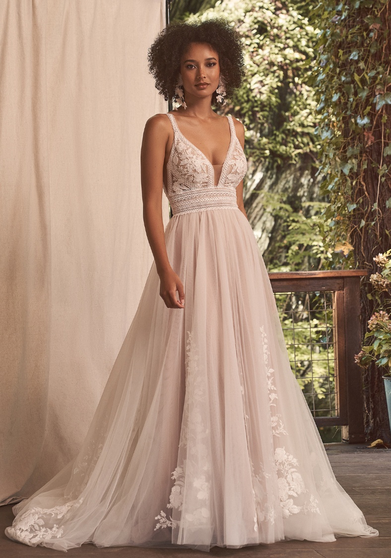 Flowy A-Line Wedding Dress 66289 Lillian West maryland