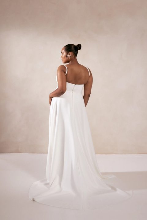 Curvy Simple Wedding Dress Beau