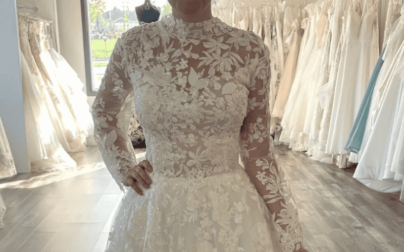 wedding dress necklines Halter Neckline Wedding Dress WL019 – Sparkly Gowns