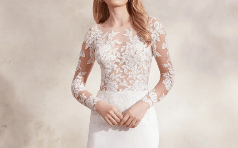 Wedding Dress Necklines Explained: From Sweetheart to Square and Everything In Between Illusion Neckline: The Subtle Showstopper