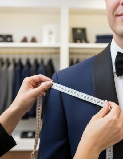 KB Bridal Tuxedo Fitting Process – Step 2 Professional Measurements