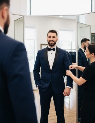 KB Bridals Tuxedo Process – Final Fitting Adjustments