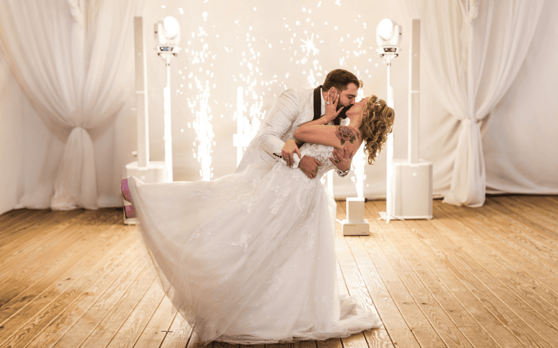 The 7 Types of Brides We Meet at K&B Bridals bride and groom kissing