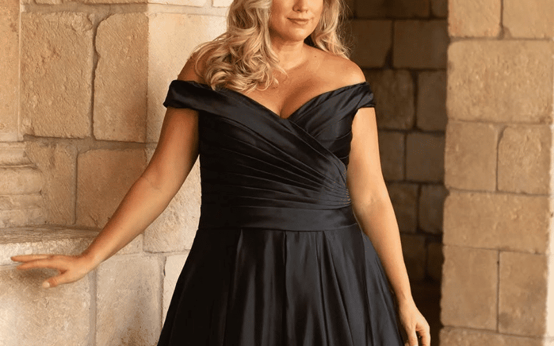 Black Wedding Dress Ideas: How to Wear the Nontraditional Bridal Trend black wedding dress ideas, woman wearing a black wedding dress