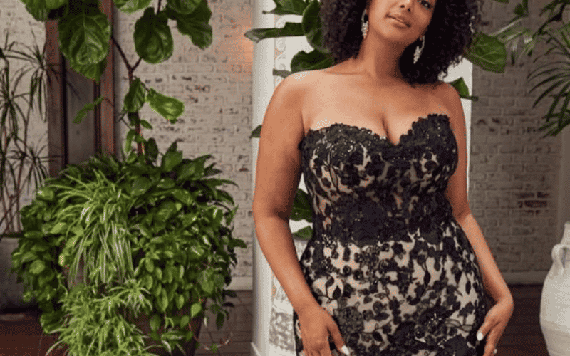 Black Wedding Dress Ideas: How to Wear the Nontraditional Bridal Trend bride wearing a black wedding dress