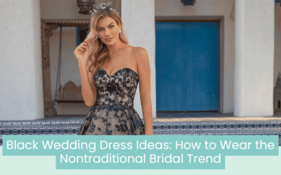 Wedding Blog & Planning Tips Black Wedding Dress Ideas: How to Wear the Nontraditional Bridal Trend