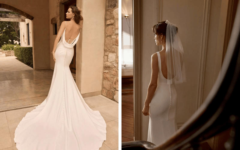 Stylish Wedding Dresses: Details That Make a Gown Feel Special women wearing wedding dresses