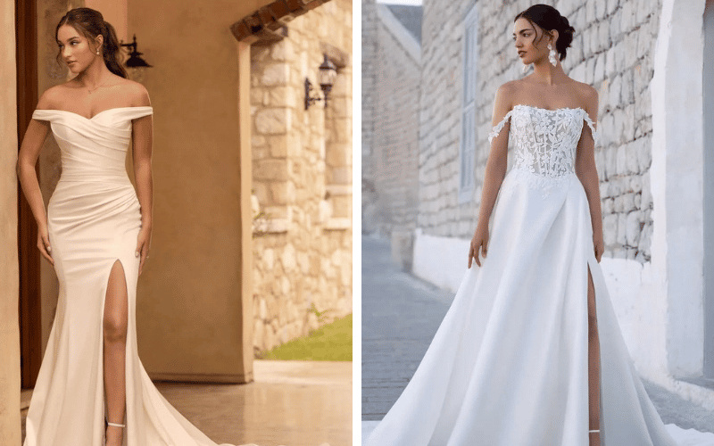 The Wedding Dress with Slit: A Quietly Bold Detail Brides Are Loving K&B Bridals wedding dress